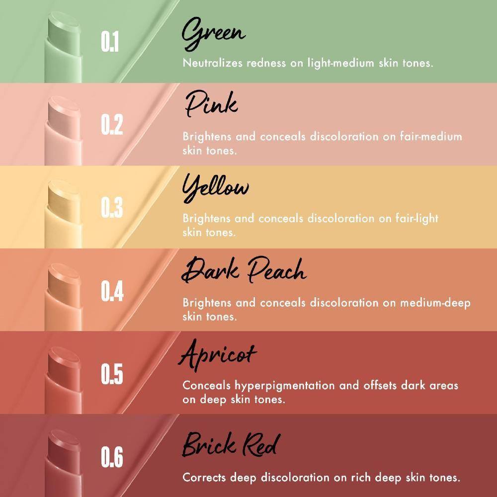 Палитра корректирующих средств Nyx Professional Makeup Concealer Color Correcting с легкой формулой 9 г