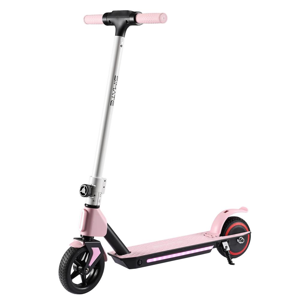 Simate S2 Safe Electric Scooter For Kid 130W Motor 24V2.5Ah Battery 14KM/H Top Speed 6.5 Inch Tires Outdoor Play Folding E-Scooter