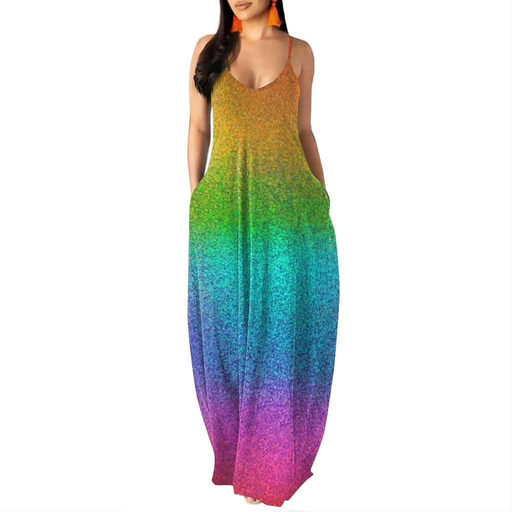 Женское платье без рукавов, повседневное платье длиной до пола