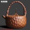 230ml Coarse Pottery Old Rock Clay Teapot Retro Tea Infuser Pot Tea Soaking Kettle With Ball Hole Tea Services Accessories Craft