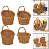 For Kitchen Organizer with Hanging Woven Baskets for Efficient Storage