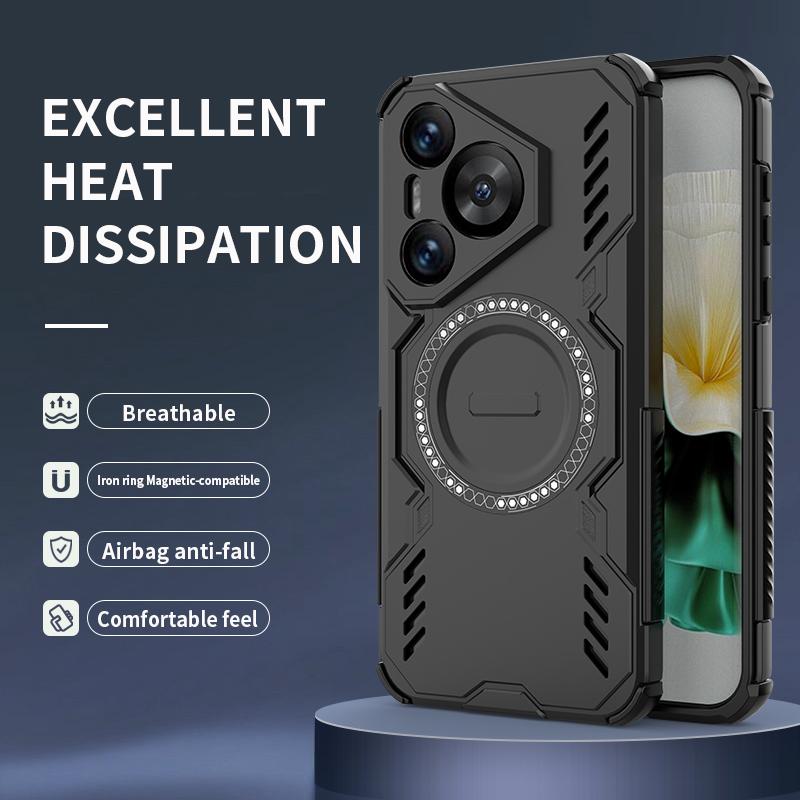 Защитный чехол-броня с теплоотводом для телефона Huawei Puro 70 Nova 12 13 14 Pro Ultra, чехол, магнитная противоударная накладка, fundas