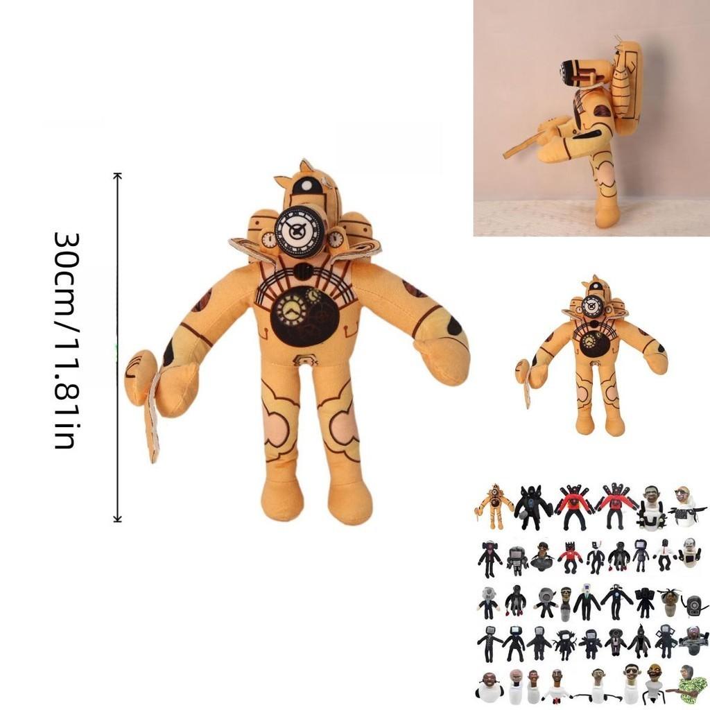 Funny Skibidi Toilet Plush Doctor Camouflage Skull Titan Gray Ufo