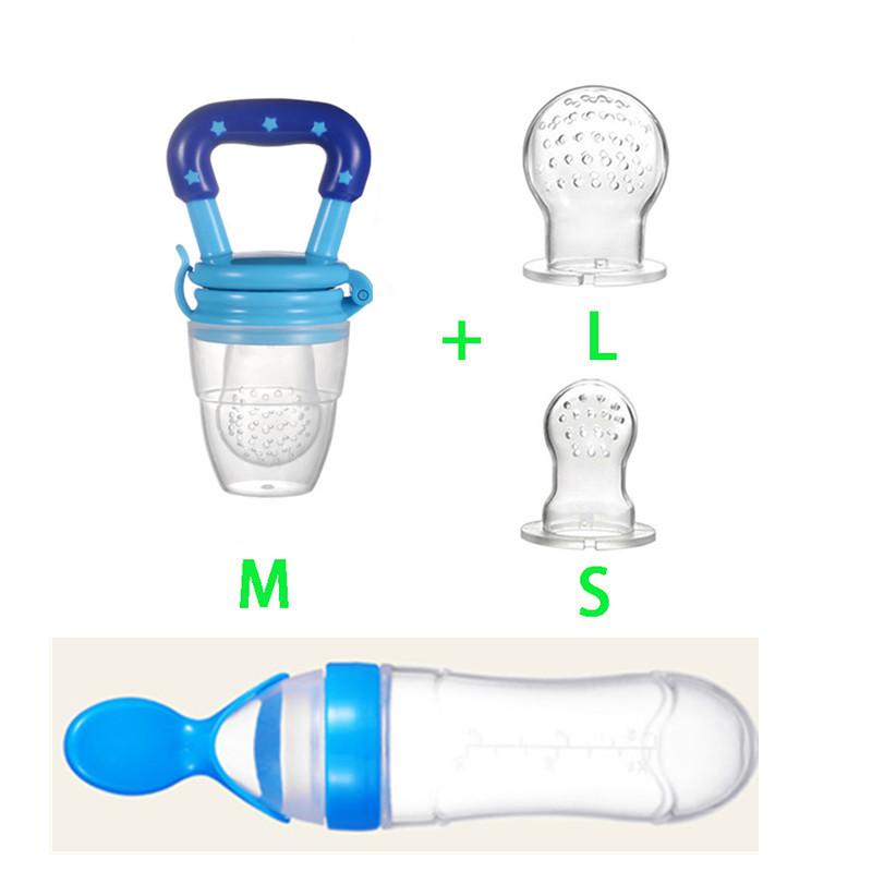 4Pcs/Set Baby Food Pacifier Toddler Nibbler Feeder Cup Boy Girl Fruit Vegetable Feeding Infant Newborn Nipple Soother Bottles
