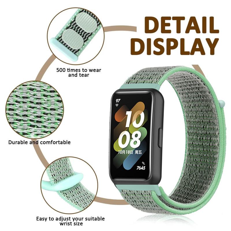 High-quality Nylon Strap for Huawei Band 7/ Band7 Sport Woven Band Bracelet Replacement Wristband Smart Watch Accessories
