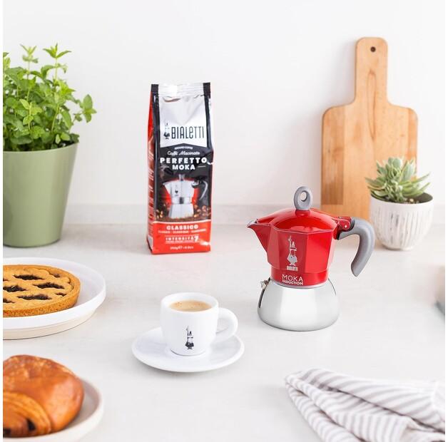 Кофеварка Bialetti Moka, 4 чашки красный (0006944)