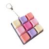 Keyboard Fidget Keychain 9 Key Portable Clicker Sensory Toy for Teens Adults Office Home