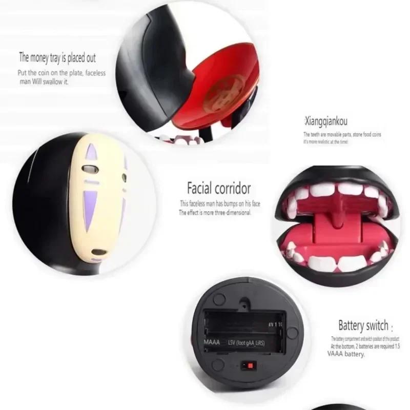 Креативная копилка в виде аниме-фигурки, украшение, копилка в виде Безликого, «Унесенные призраками», электрическая коллекционная модель, декор, милый подарок