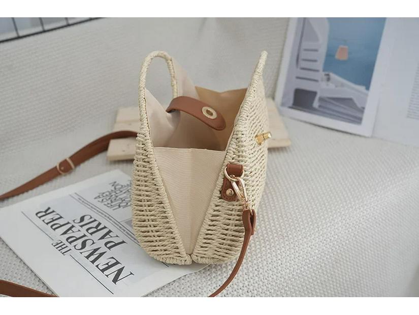 Пляжная сумка Seaside Holiday Retro Woven Beach Bag - женская, ручная, через плечо