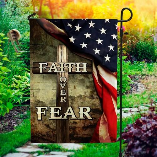 Faith Over Fear Cross American Religious ag Graden ag ZZO EEZ