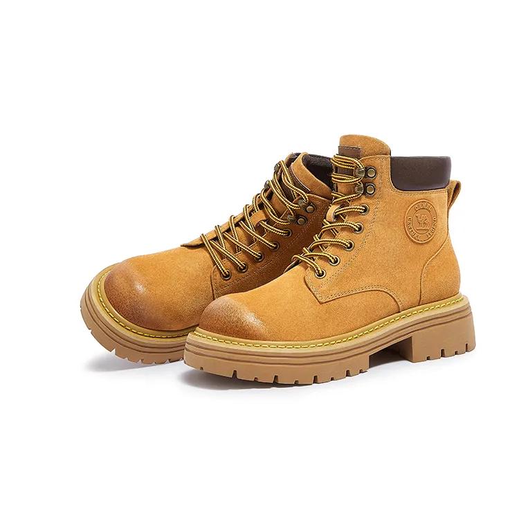 CAMEL Gobi Combat Boots 4.5cm Women's (Unisex) Combat Boots L23W076036R
