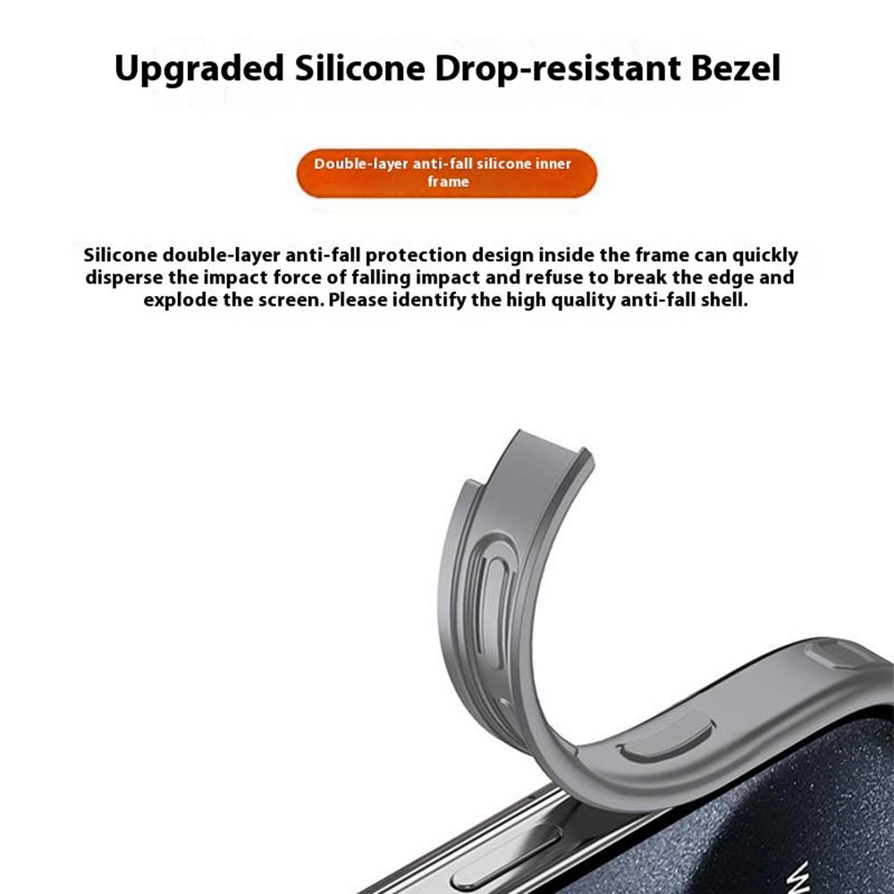 For iPhone 16 Case Compatible with MagSafe Shockproof PC+TPU Phone Cover