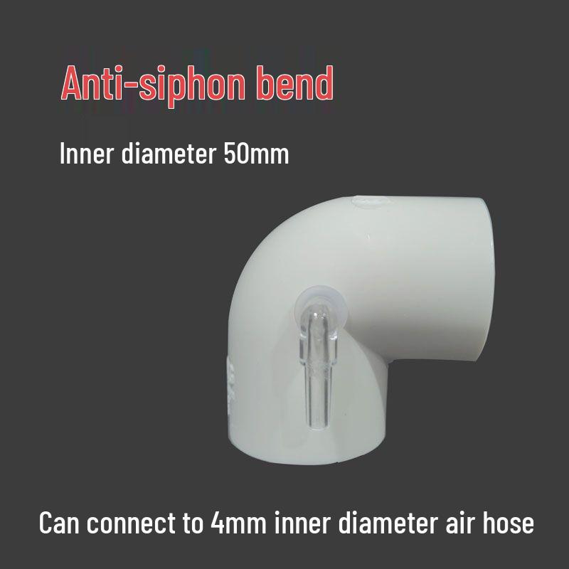 Прозрачные коленчатые фитинги с защитой от сифона для аквариумов - Водонепроницаемые, с защитой от обратного тока и всасывания