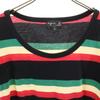 agnes b. Made in Portugal Border Pattern French sleeve T-shirt 1 black Women Used