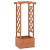 VidaXL Trellis Planter with Arch 49x39x117 Cm Fir Wood