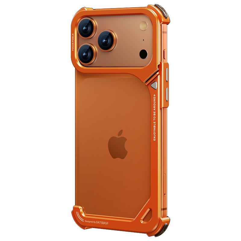 Металлический чехол для телефона с 9 ракушками для iPhone 17 Pro Max со стойкой для камеры и защитой от падения с воздушной подушкой