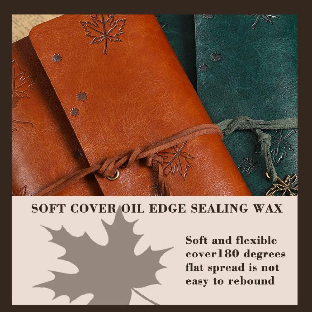 A6 Travelers Vintage Notebook PU Leather Retro Spiral Notebook Writing Supplies  Journal Diary