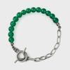 БРАСЛЕТ С КАМНЯМИ ДЛЯ ВЕЛОСИПЕДИСТА BT Gemstone Bracelet 08 (2 ТИП / 6 мм Зеленый Оникс)