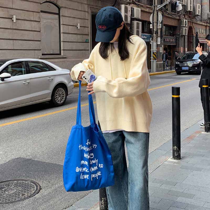 Solid Color Hooded Sweater Women Loose Gentle Style Handsome Vintage Hooded Sweater Top Autumn and Winter