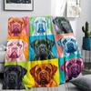 Colorful nine grid cat dog Print Flannel Blanket,High quality Comfortable for All Seasons,Home Decor,Warmth and Comfort,Perfect for Christmas Gifts
