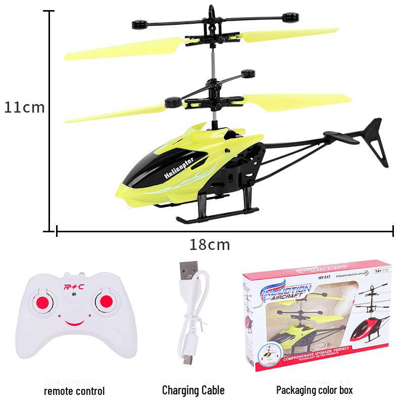 Перезаряжаемый игрушечный вертолет с датчиком жестов, ударопрочный, для детей