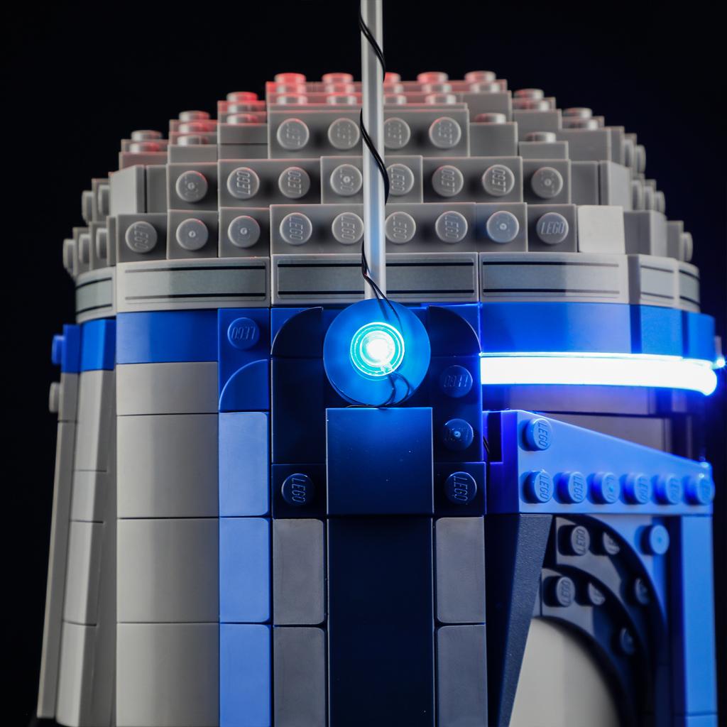 P10101 DIY Набор светодиодной подсветки для шлема Джанго Фетта™ LEGO 75408, Игрушка-конструктор, Декорация, Регулируемые аксессуары освещения