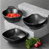 Меламиновые миски для соуса Hot Pot, соусницы с соевым уксусом, черные блюда для ресторана, маленькие суповые тарелки, кухонная утварь