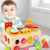 Wooden Shape Pairing Set Pull Radish Multifunctional Children'S Early Education Puzzle Combination Set Cognitive Toys
