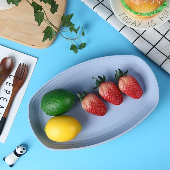 Практичная противоскользящая тарелка для еды Широко используемая пластиковая тарелка для еды с защитой от царапин