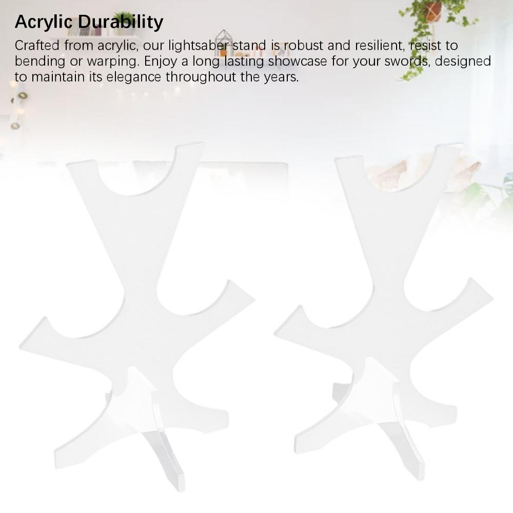 2Pcs Acrylic Sword Display Stand Length Adjustable Adjustable Sword Holder For Collections