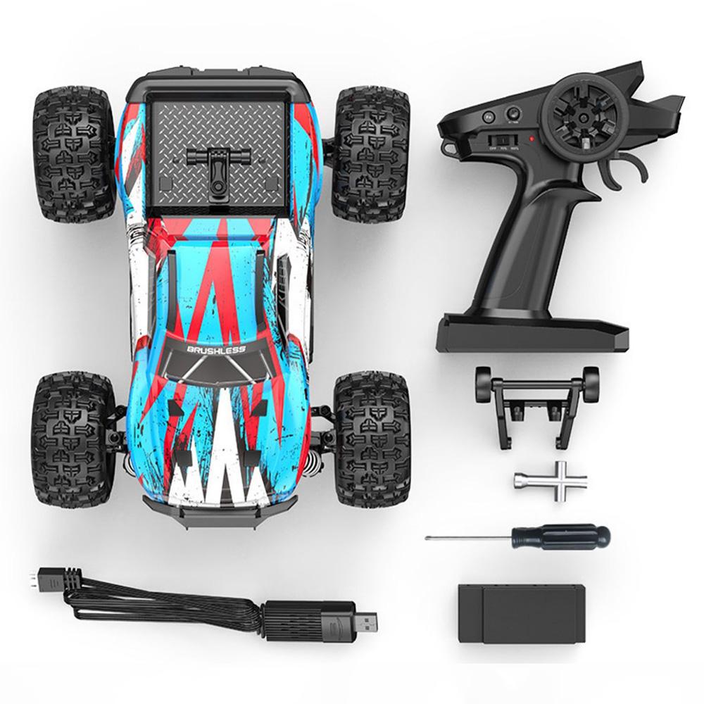 Радиоуправляемая машина MJX 16208/16209/16210 2.4G 4WD с пультом управления Внедорожник Бесколлекторный Высокоскоростной Гоночный Скалолазный Гусеничный 2S 3S Аккумулятор