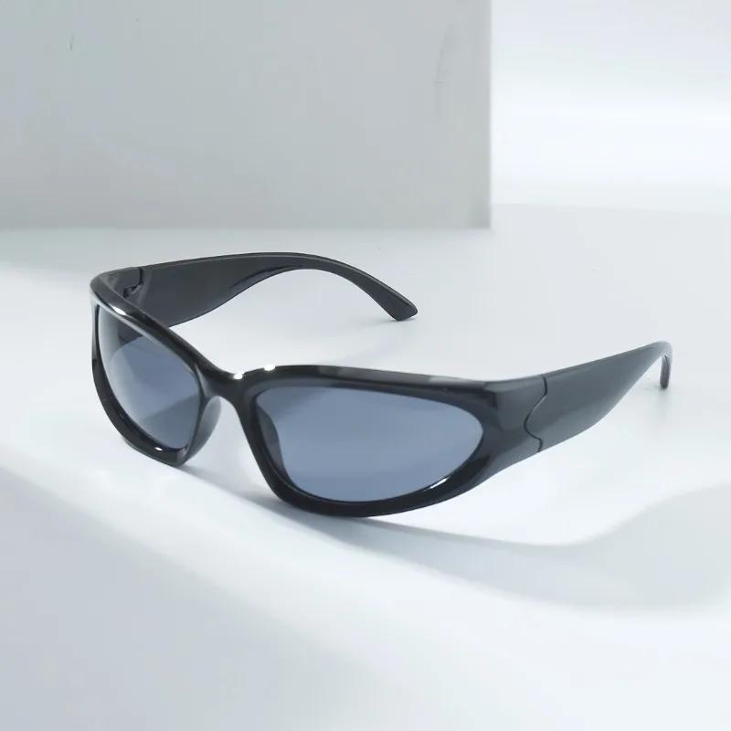 Y2K Style Silvery Glasses with Irregular Frame Perfect for Concerts Parties and Gifts Trendy Accessory