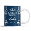 Mug - Noël Luka Bleu - Ceramic - Printed Front/Back - 325 Ml