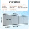 Pool Fence, 4 x 12 FT Pool Fences for Inground Pools, Removable Child Safety Pool Fencing, Easy DIY Installation Swimming Pool Fence, 340gms Teslin