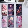 Мечтательное ночное дерево сакуры Мягкий чехол для телефона для Samsung A17 A37 A57 A16 A26 A36 A56 A15 A25 A35 A55 A14 A24 A34 A54 A13 A23