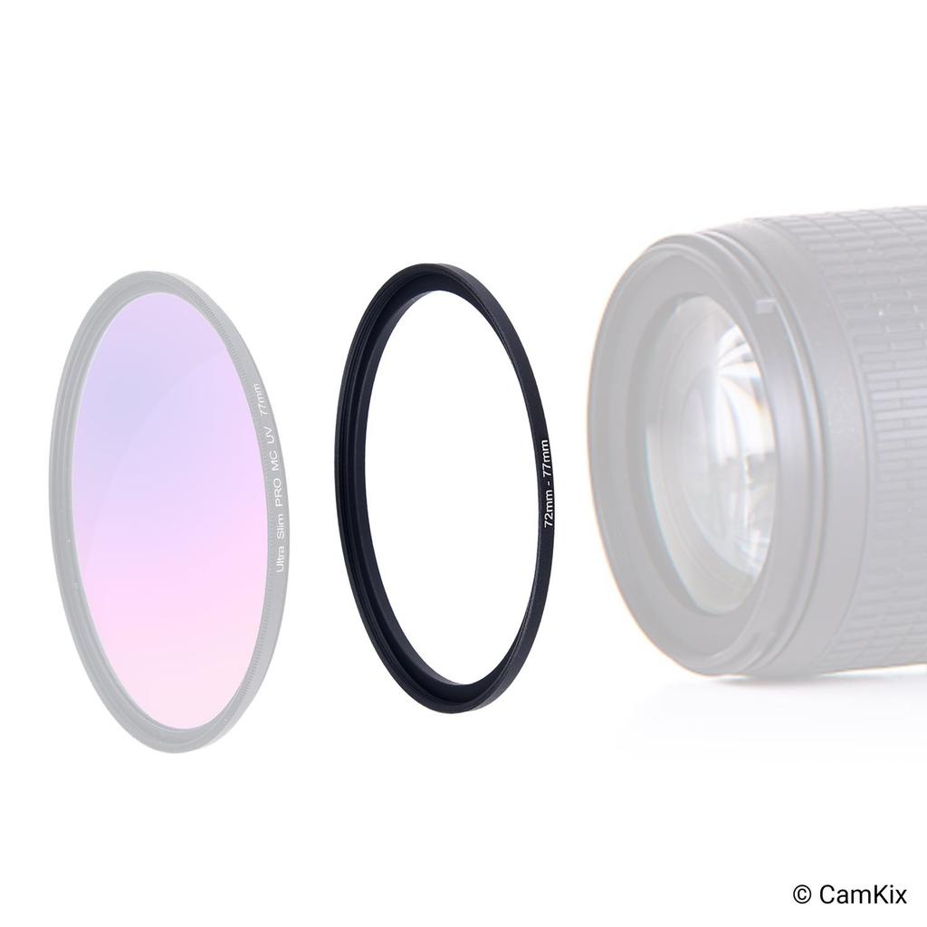Lens Filter Adapter Rings Adapt Larger Lens Filters to Smaller Diameter Lenses Fits and Lenses Step-Up - 9-Pack - - 37-49, 49-52, 52-55, 55-58, 58-62,