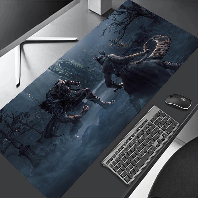 XXL Компьютерная Аниме Bloodborne Геймер XL Коврик для стола Большой Размер Игровой Коврик для мыши Ковер для клавиатуры ПК Оверлок Стол Коврик для мыши x
