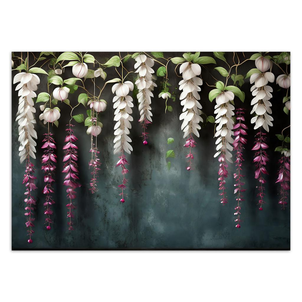 Wallpaper Hanging wisteria flowers