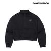 New Balance Флисовая футболка с застежкой-молнией на половину длины