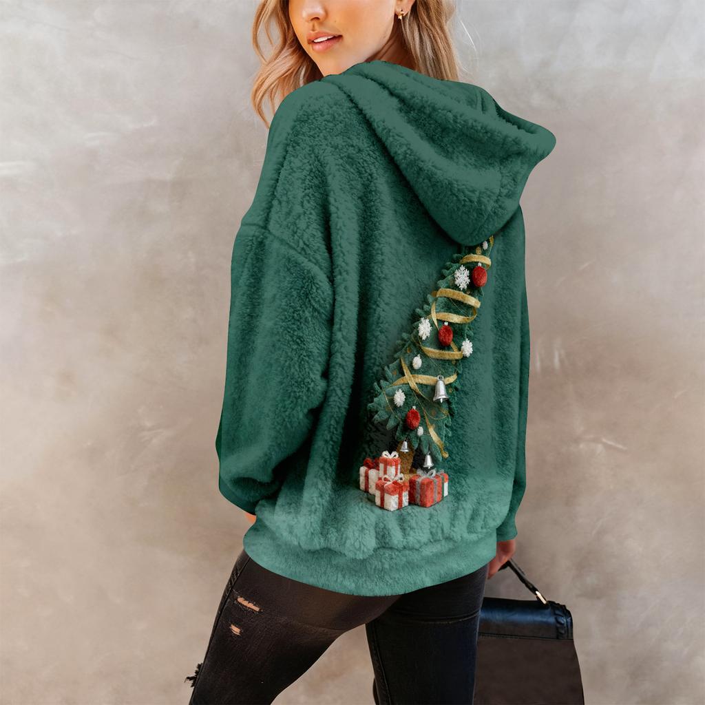 Hoodies For Women Oversized Winter Plush Cute Sweatshirts Pullover Trendy Fall Winter Clothes