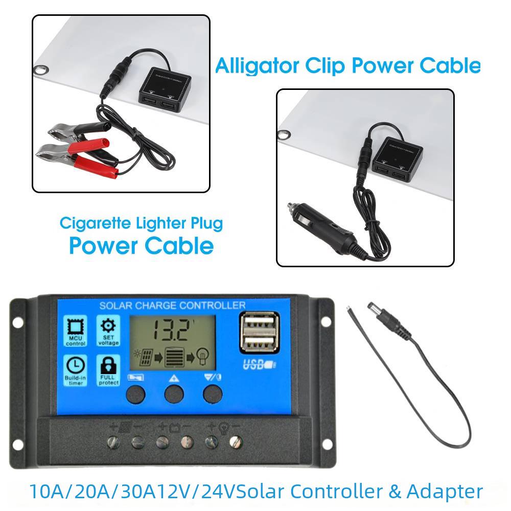 Солнечная панель 25 Вт Dual USB с контроллером для аккумуляторных систем (18 В/5 В)
