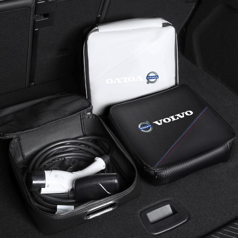 Keychain New Energy Car Charging Cable Storage Box Charger Portable Bag For Volvo Rdesign V60 V40 XC60 XC90 S60 C30 V50 V70 XC40 SA2
