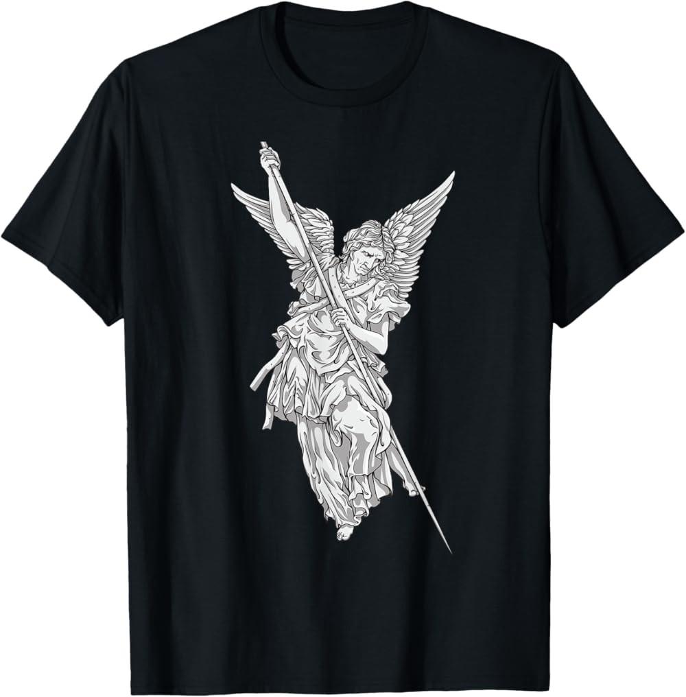 New Limited Archangel Tee St Michael Jew Christian Judaism Angel T-Shirt