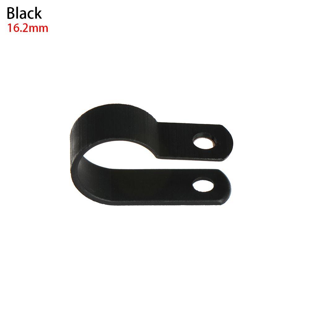 100PCS High quality Hardware Useful Metal Nylon Cable Clamp Pipe Mounting Fix Wiring Hose Fasteners R-Type Clip