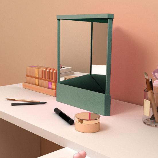 Нереверсивное зеркало, прецизионное косметическое зеркало с истинным изображением, неувеличительное настольное зеркало, настоящее зеркало для красоты вашего лица