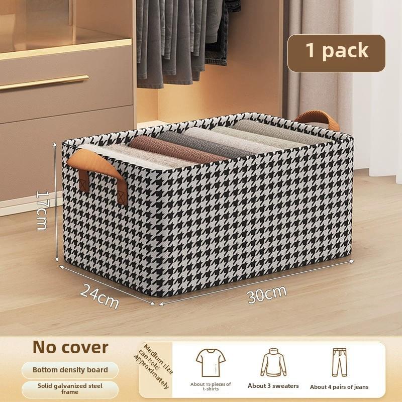 Органайзер для одежды, брюк, джинсов, ящик для хранения, большая вместимость, складной ящик для хранения со стальной рамой, несущий органайзер