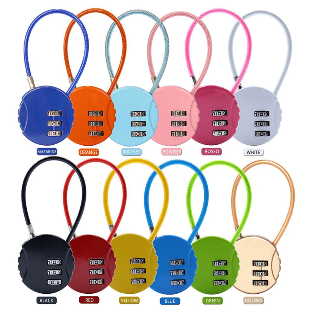 Digit Combination Lock Luggage Locks Suitcase Locks with Code Safe Cipher Lock for Gym Locker Travel Backpacks Drawer