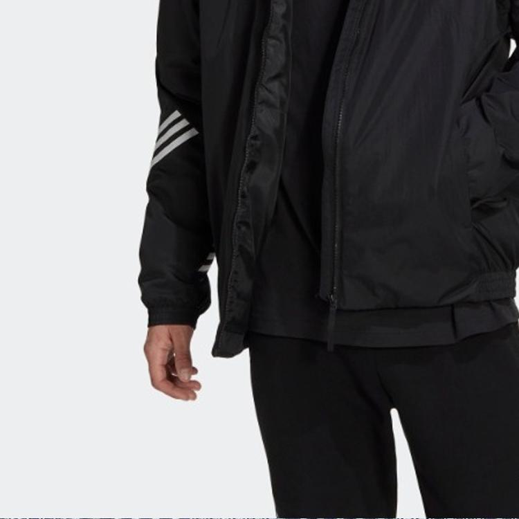 adidas Пуховики Мужские Черные С Капюшоном Умеренные Другие HG6010