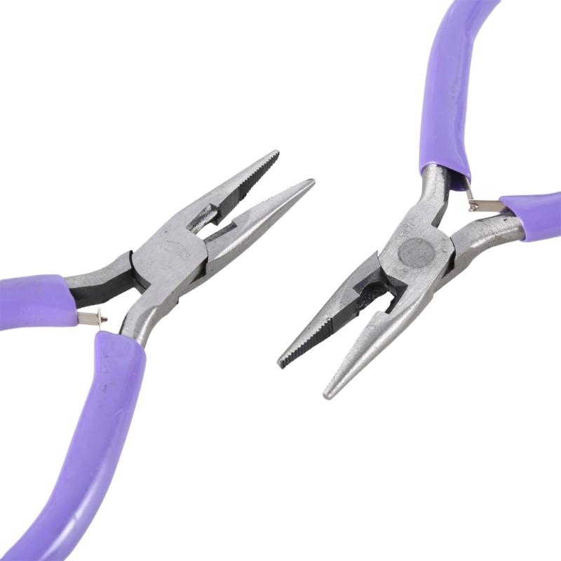Pointed Nose Pliers with Spring Assist Precision Tool for Fine Crafting Electronics Repair Jewelry Making Beading Work