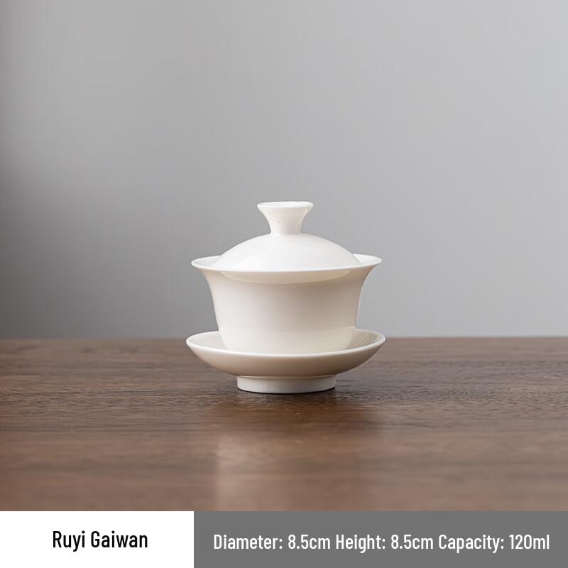 XuanYong White Porcelain Gaiwan Tea Bowl